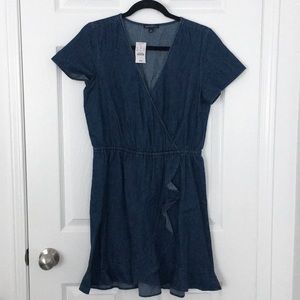 NWT J.Crew Denim Wrap Dress